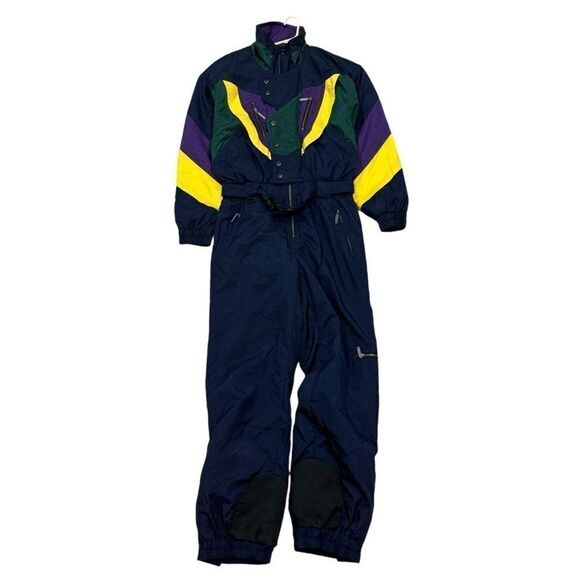 Vintage 80’s OSSI Skiwear One Piece Ski Snowboard Suit Retro Men's size large - Picture 2 of 14